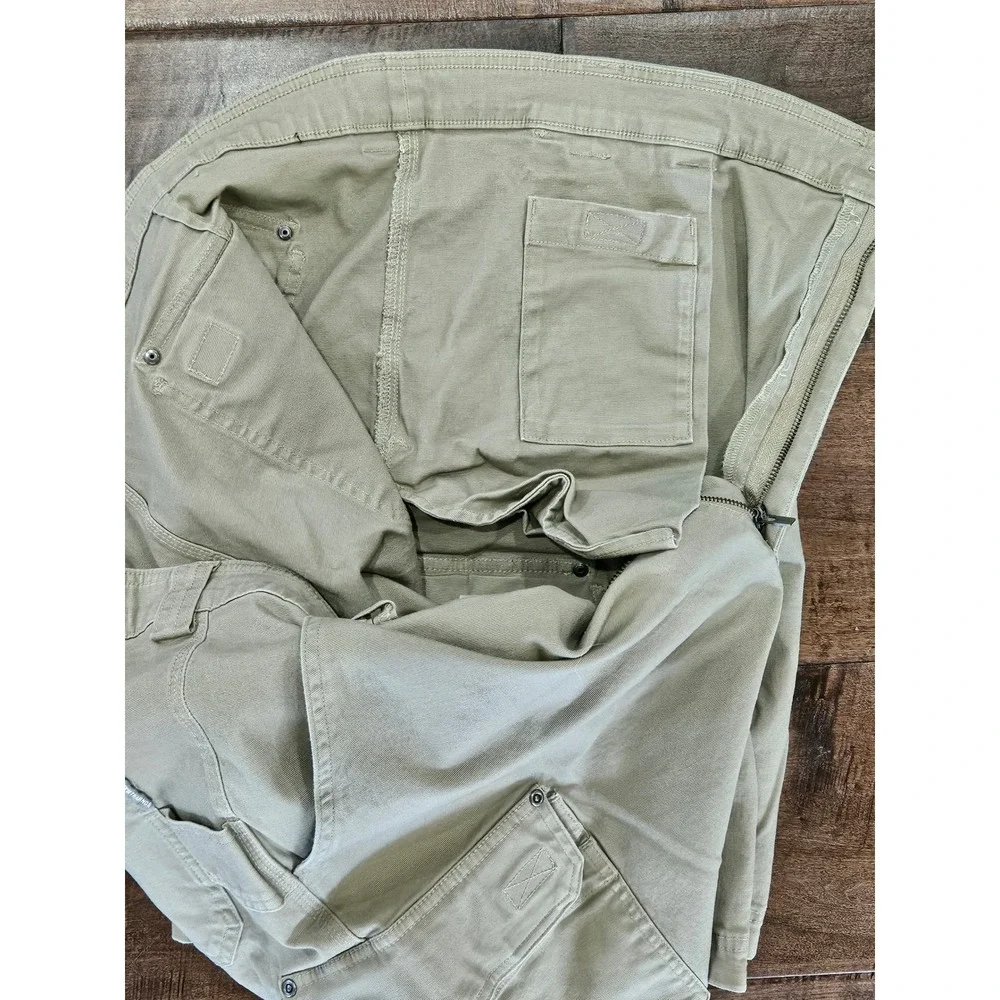 Duluth Trading Co Flex Fire Hose Cargo Shorts Mens 48 Khaki Tan Workwear Hiking